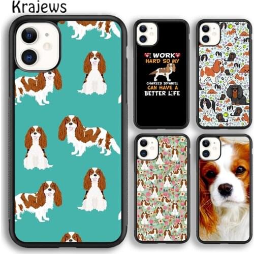 Krajews Cavalier King Charles Spaniel Dog Phone Case Cover For iPhone 5s 6s 7 8 plus X XS XR 11 12 pro max Samsung S7 S8 S9 S10