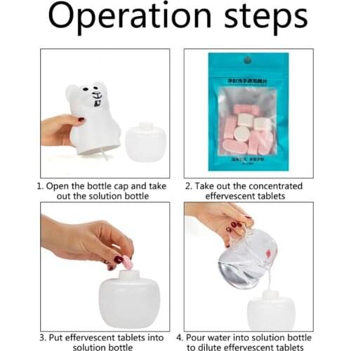 C5AD Automatic Foam Soap Dispenser Panda Cartoon Induction Liquid Hand Washing Machine USB Charge Intelligent Foam Hand Wash