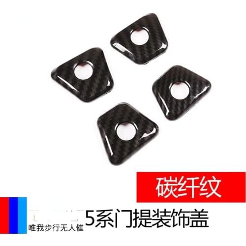 For 18-19 BMW x5 Modification parts door cover ABS carbon fiber pattern 4pcs Interior Accessories Automobiles Parts Accessories
