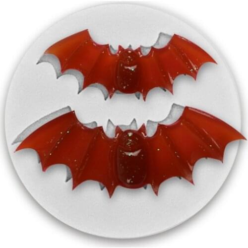Halloween Bat Silicone Molds Fondant Cake Decorating Tools Clay Candy Chocolate Gumpaste