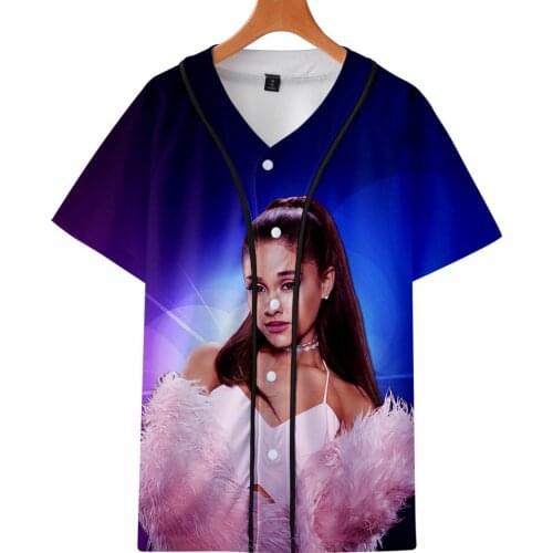 Arinan Grande 3D Printed Baseball T-shirt Women/Men hit hop Summer Short Sleeve Tshirt 2019 Hot Sale Casual Streetwear Clothes