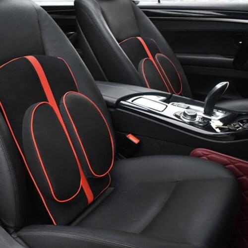 JINSERTA Car Lumbar Support Pillow Combination Waist Seat Cushions Travel Pillow for Universal Car Home Office Chairs