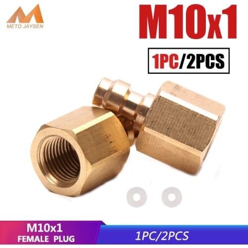 M10x1 8MM Female Plug Socket PCP Paintball Copper Quick Coupler Connector Fittings Air Refilling 1/8NPT 1/8BSPP 300bar 4500psi