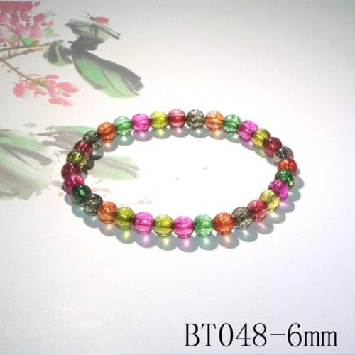Fashion Tourmaline Crystal Stone 6 Styles Bracelets Beads Irregular Women Girls Birthday Wedding Christmas Gift Accessories 18cm