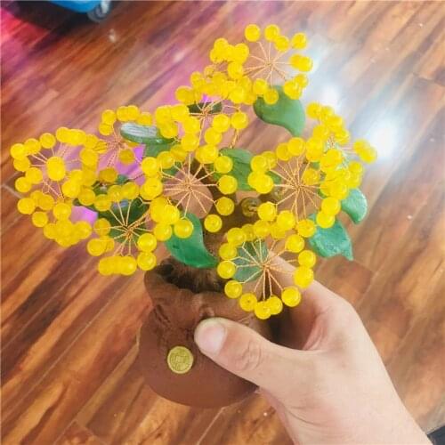 15cm natural crystal fortune chalcedony tree fortune tree ornaments Violet arenaceous