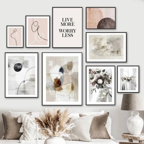 Nordic Modern Small Fresh Decorative Canvas Painting Simple Home Decoration Picture Art Decor Wall Bedroom Decor Canvas Poster