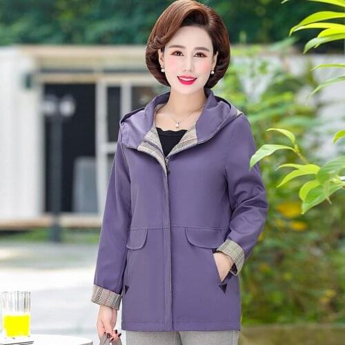 Fashion feminine coat fit slim comfortable lady clothes spring autumn casual joker trench coat for women with hood plus size