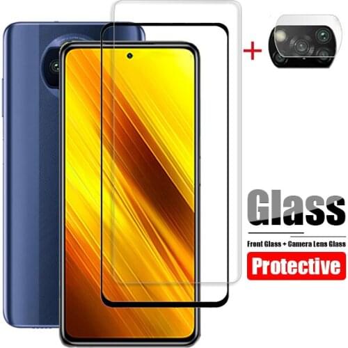 Screen Protector For Xiaomi Poco X3 NFC Pro Tempered Glass For Xiaomi Poco F3 X 3 Camera Protective Glas Film On Xaomi PocoF3