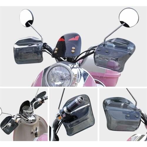 Motorcycle Handguards PVC Plastic Lengthen Windproof Protective Gear Simple Installation Modification Accessories Universal