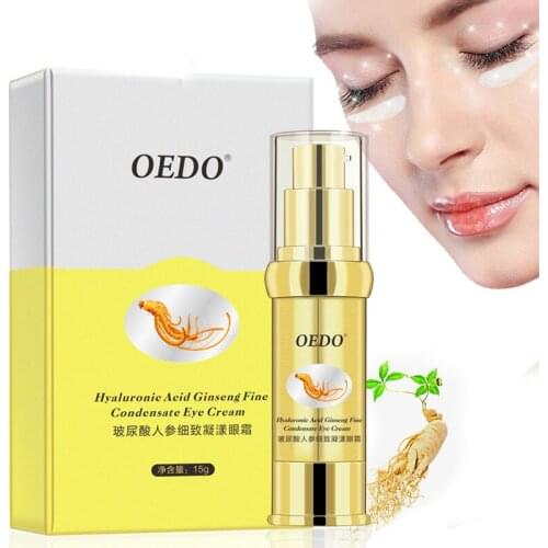Ginseng, hyaluronic acid, gentle shining ginseng refined eye cream, herbal extract, anti-swelling black eye essence