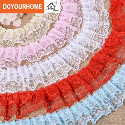 10Yards 4.5cm Discount Folds Lace Multicolor Clothing DIY Accessories Lace Jewelry Ingredients Lace