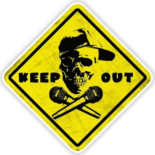 11348# Various Sizes Removable Decal KEEP OUT Car Sticker Waterproof Accessories on Bumper Rear Window Laptop