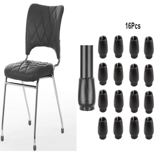 16Pcs Chair Leg Caps Rubber Feet Protector Silicone Table Chair Leg Caps 12mm-16mm Foot Bottom Cover Pads Wood Floor Protectors