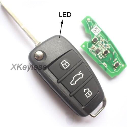 2017 for Chery Tiggo 3X 3XE ,Tiggo 2 car fob flip remote key control 433mhz