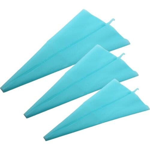 3pcs/set Reusable Silicone Reusable Cake Icing Piping Cream Bag Fondant Decorating Supplies Baking Tools S M L