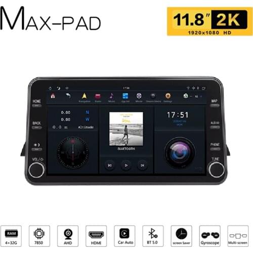 11.8 Inch MAX-PAD For 2019 2020 Nissan Teana Streaming Media Navigation 4K HD Video Playing Screen PX6 Car Multimedia Player