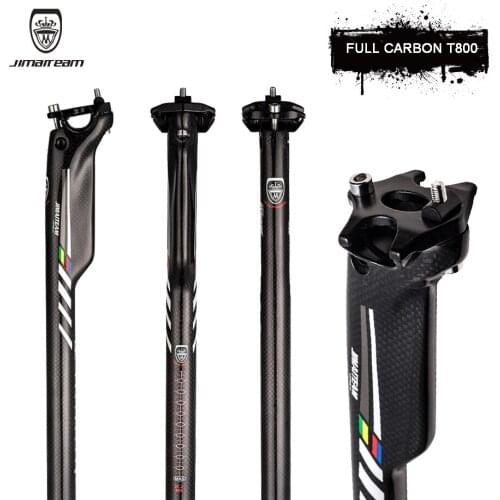 JIMAITEAM Bicycle Seatpost Mountain Bike Seatpost Road Bike Seatpost Carbon Fiber Seatpost Bicycle Accessories