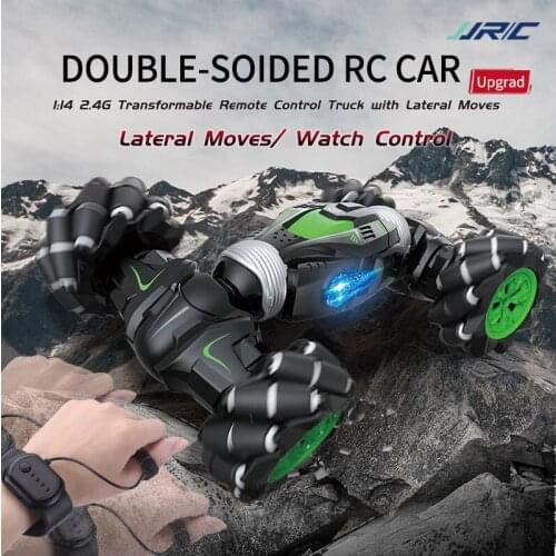 JJRC Remote Control Car Electric Drift Rc Cars Double Sided Stunt Electric Racing Waterproof Rock Climber Coche Buggy Kids Toys