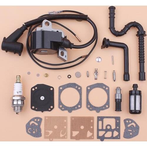Ignition Coil Fuel Oil Filter Line For Stihl MS390 MS290 MS310 039 029 Spark Plug Carburetor Repair Kit 1127 020 1216