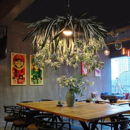 3 Pieces Artificial Plant Decoration Narcissus Chlorophytum Artificial Flower Ceiling Decoration Lamp Plant Home