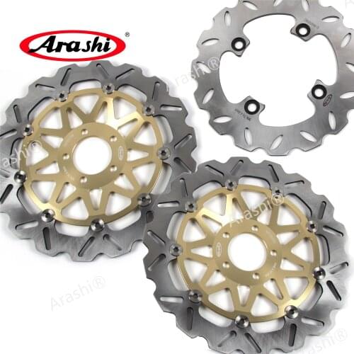 ARASHI CNC Front Brake Rotors Rear Brake Disc Set For KAWASAKI ZX9R ZX-9R NINJA 2002 2003 02 03 ZX 9R ZX 9 R Motorcycle