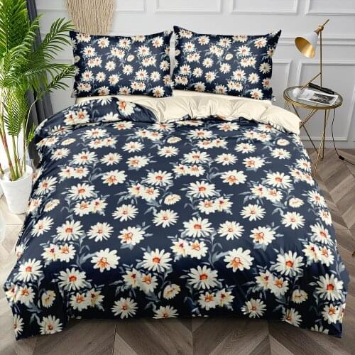 Floral Design Bedding Set Fashion Flower Duvet Cover Sets Quilt Covers 3-Piece Bed Linen Double Single King Size Custom Beddings