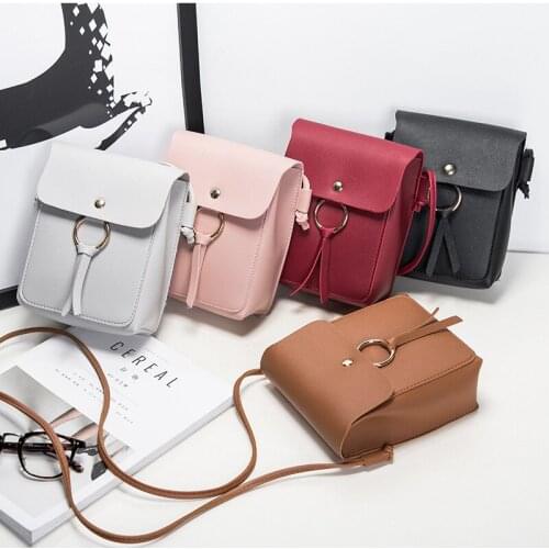 Brown Vintage Girls Flap Bags Female Pu Tassel Shoulder Bags Girls Drawstring Messenger Crossbody Bag For Women Bags Handbag
