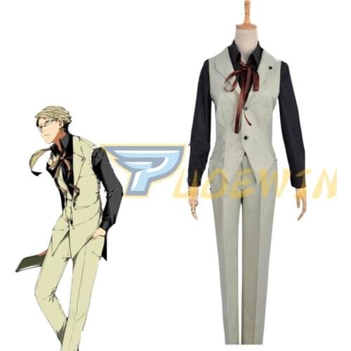 Bungo Stray Dogs Doppo Kunikida Cosplay Costume Custom Made Any Size