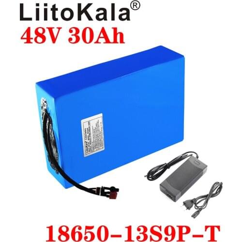 LiitoKala 48v 30ah 48v 1000w battery lithium ion battery 48V 30AH electric bike battery cell 48v scooter battery
