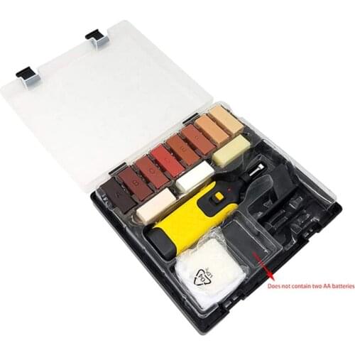 11 Color Floor Repair Set Waxes Blocks Laminate Repair Damaged Laminated Flooring Kitchen Worktops Countertops (without Battery)