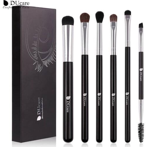 DUcare Makeup Brushes Set 6-7pcs/lot Eye Shadow Blending Eyeliner Eyelash Eyebrow Make up Brushes Professional Eyeshadow Brush