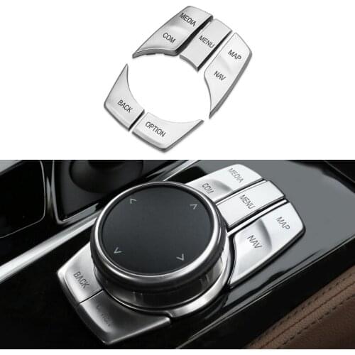 ABS Interior Button Stickers Multimedia/P/Off/ Steering Wheel Buttons Stickers for BMW X3 2018-2019 Automotive Interior