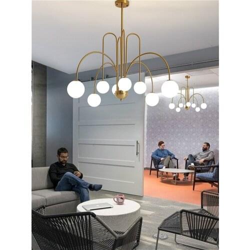 Nordic minimalist LED chandelier living room dining room chandelier bar counter bar chandelier indoor lighting modern chandelier