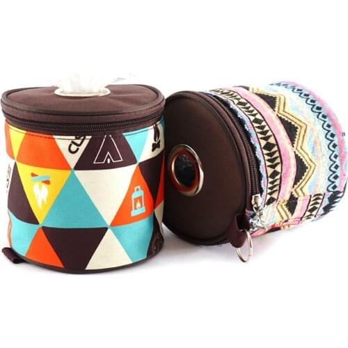 Camping Paper Box Folding Ethnic Style Toilet Paper Tissue Storage Bag Waterproof Outdoor Camping Travel Pouch Outdoor Tools