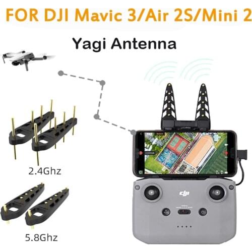 5.8/2.4G For Dji Min 2 Yagi Antenna Signal Range Booster Amplifier Mavic Air 2 Remote Control Antenna Range Extender Accessorie