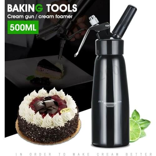 500ml Whipped Cream Butter Dispenser Whipper Foam Maker Stainless Steel Professional Cream Gun Maker Durable Safe