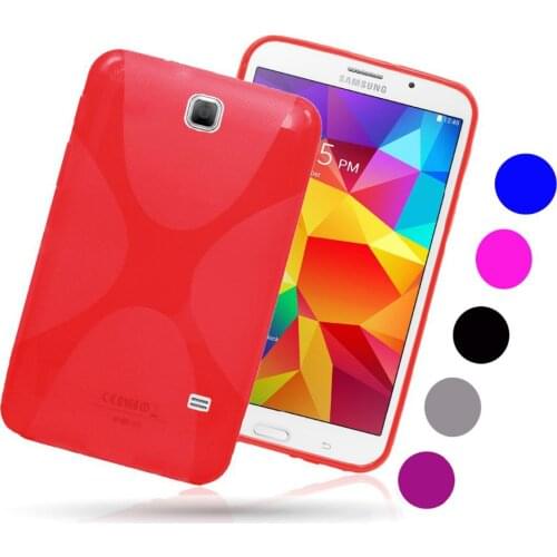 X Line Gel SKin Shell Silicon Case Back Cover Protective Case For Samsung Galaxy Tab 4 7.0 TPU T230 T231 T235 T239 T239C