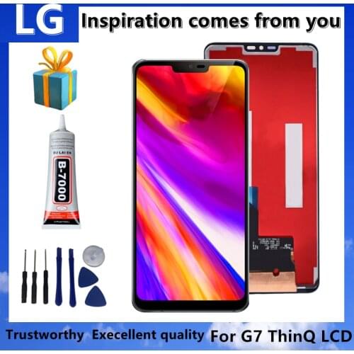 Original For LG G7 G710EM G710PM G710VMP G7 ThinQ G710 G710TM G710N G710VM LCD Display Touch Screen Digitizer Assembly