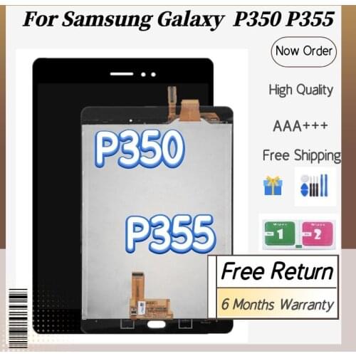 8.0" LCD Screen For Samsung Galaxy Tab A SM-P350 P350 SM-P355 P355 LCD Display Touch Screen Digitizer Glass Assembly lcd panel