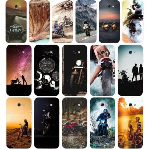 101AA Handsome motorcycle Soft Silicone Tpu Cover phone Case for Samsung Galaxy A5 2015 2016 A7 2017 A8 Plus A9 2018 A80