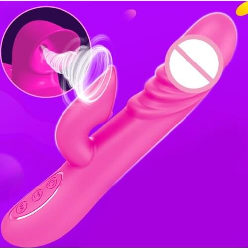 12 speed Realistic Dildo Sucking Vibrators Oral Sex Licking Tongue Clitoris Stimulator G spot Vibrators Adult Sex Toy for Women