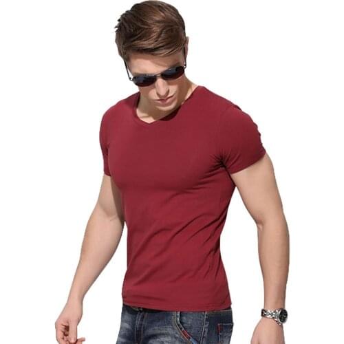 2018 Summer Short Sleeved mens T-shirt, short sleeved Korean Style Mens T-shirt