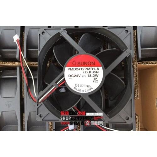 SUNON PMD2412PMB1-A 12038 120x120x38mm 12cm DC 24V 18.2W 3-lines Inverter Cooling Fan