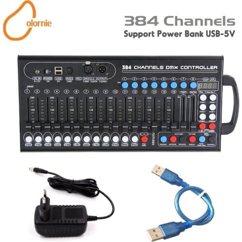 New Ultrathin Desktop Controller 384 Channels Stage Light Console For Led Par Moving Head