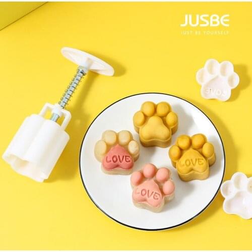 3d Cat Claw Cherry Blossom Moon Cake Mold , Bakeware Hand Press Cake , Candle Aromatherapy Mould , Hand Diy Tool