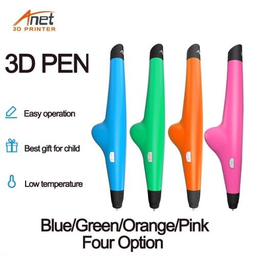 Anet VP05 3D Pen Drawing 3D Printing Pen 4 Colors Option With 2Colors 1.75mm PCL Filaments For Kids Birthday Present