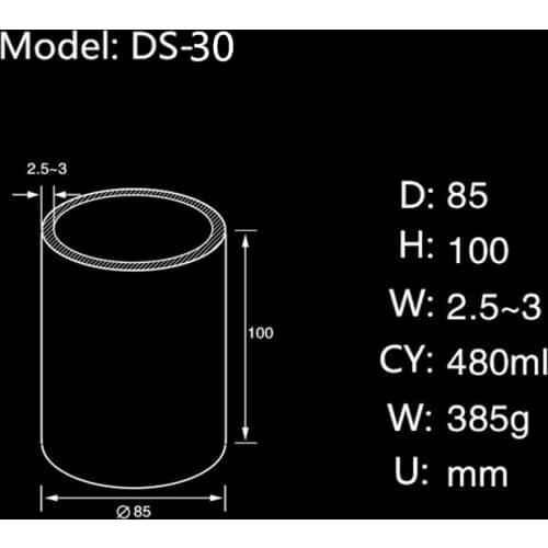 99.5% alumina crucible D85*H100mm/ cylindrical corundum crucible /Cylindrical ceramic refractorye crucible