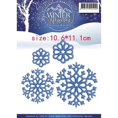 CH 2020 New Arrival snowflake3 Metal Cutting Dies 3D DIY Scrapbooking Carbon Sharp Craft Die Photo Invitation Cards Decoration