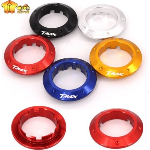 CK CATTLE KING Red Motorcycle Accessories Aluminum CNC Ignition Switch Cover key Protector For Yamaha TMAX T-MAX 530 T MAX 530