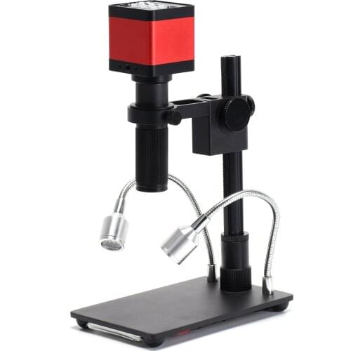 37MP HDMI USB TF Video Recorder Digital Microscope Camera + 150x C Mount Zoom Lens+ Mini Stand For Phone PCB Repair